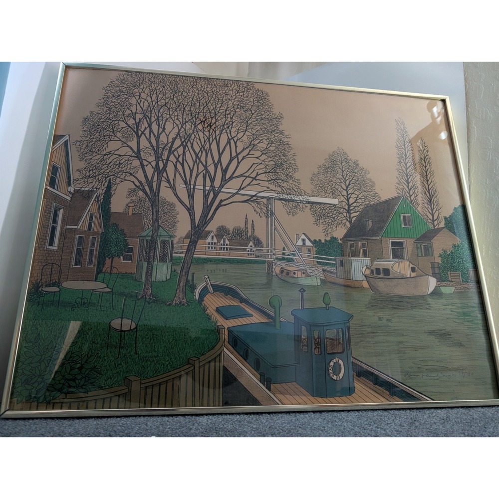 Denis Paul Noyer Lithograph Signed/Numbered 36/260 & Kulicke New Yorkβ Framed